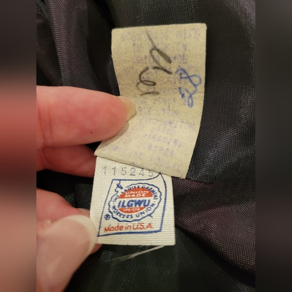 Katherine Lindsay Matthew Sequin Ombre Green Orange Vintage Blazer 16 - Picture 11 of 12